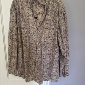 Magnolia Paisley Blouse - Brown and Cream